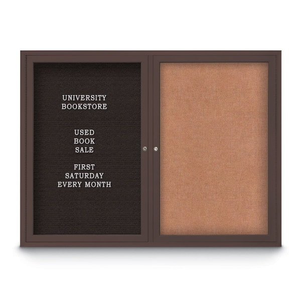 Corkboard, 18"x24", Cork/Satin